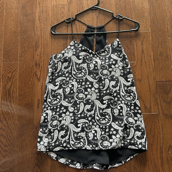 Express Reversible Black and Paisely Strappy Tank Top - Size S- Excellent Cond - Picture 3 of 7